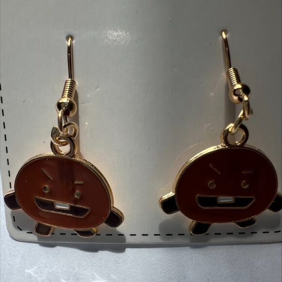 BT21 SHOOKY SUGA BTS earrings - Picture 2 of 3
